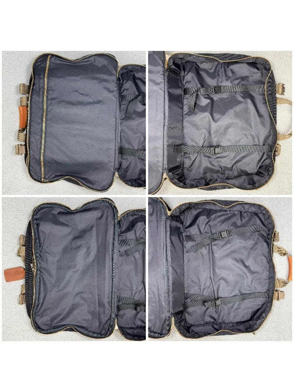 Dakota By Tumi Luggage Bag Black Canvas Carry On Weekender Travel Duffle Vintage